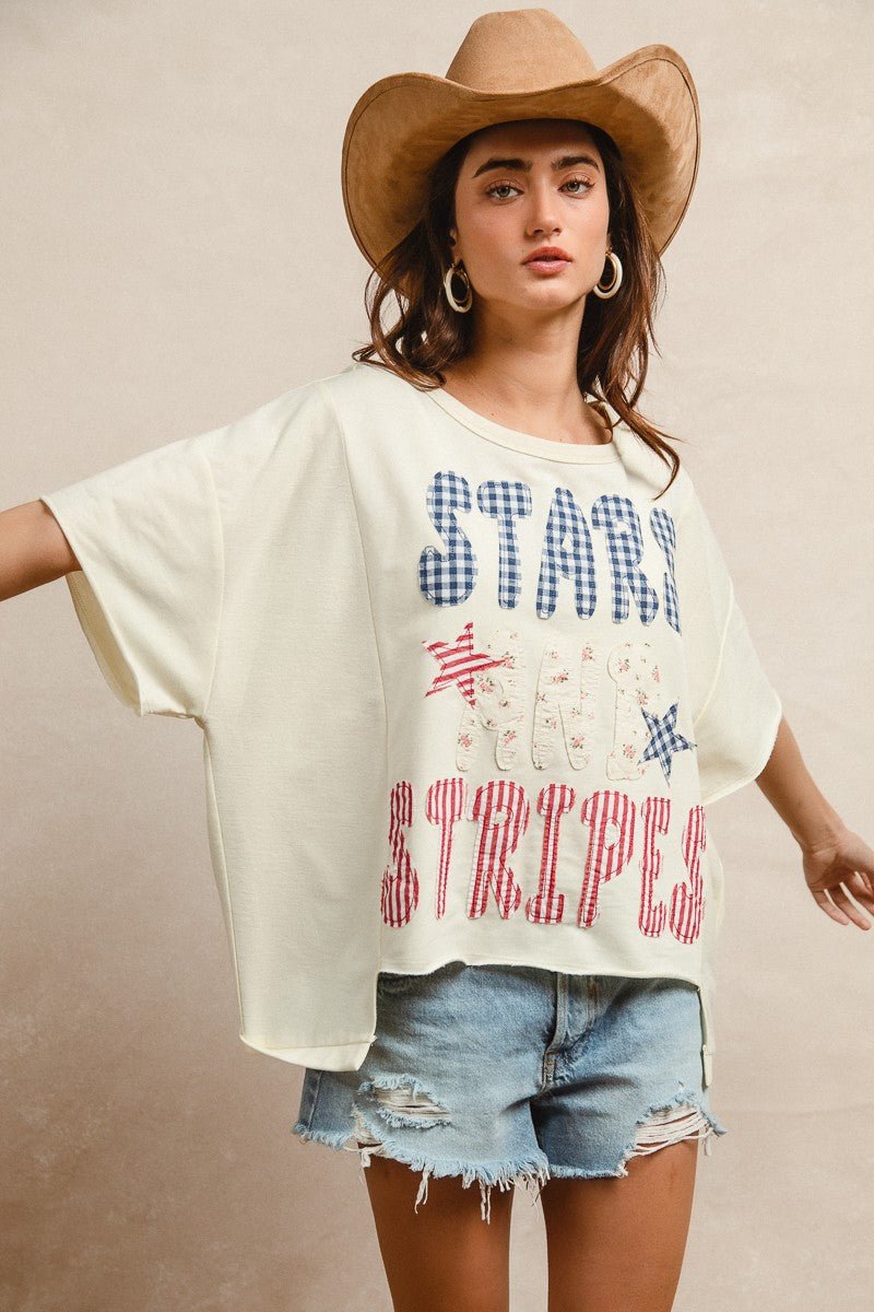 Oh Beautiful For Spacious Skies Tee - Brick + Boho