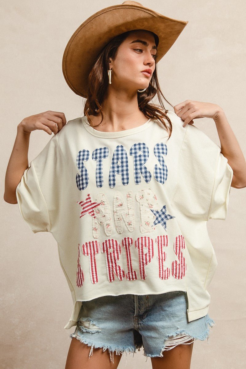 Oh Beautiful For Spacious Skies Tee - Brick + Boho