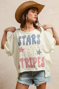 Oh Beautiful For Spacious Skies Tee - Brick + Boho