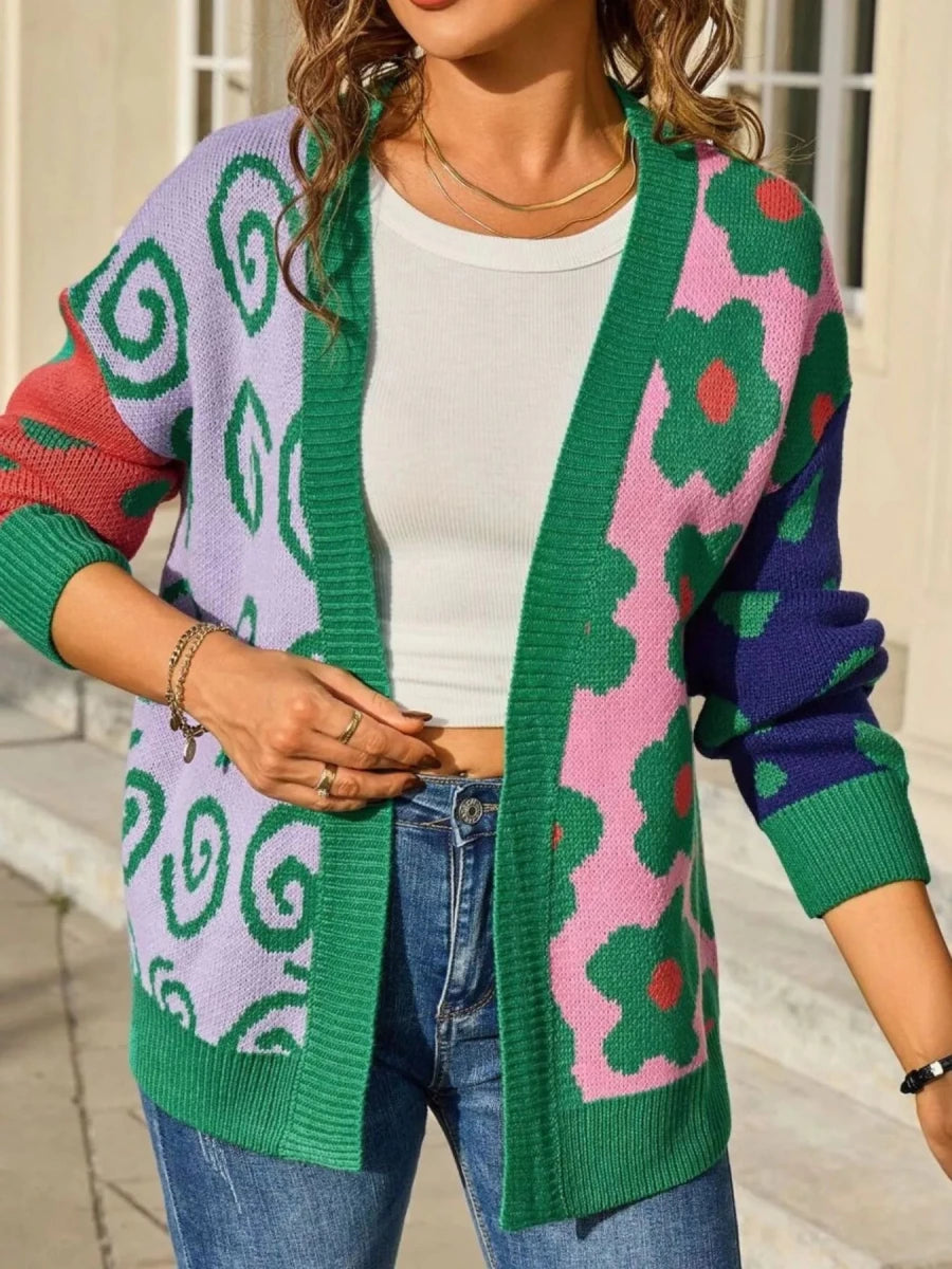 Openwork Cardigan - Brick + Boho