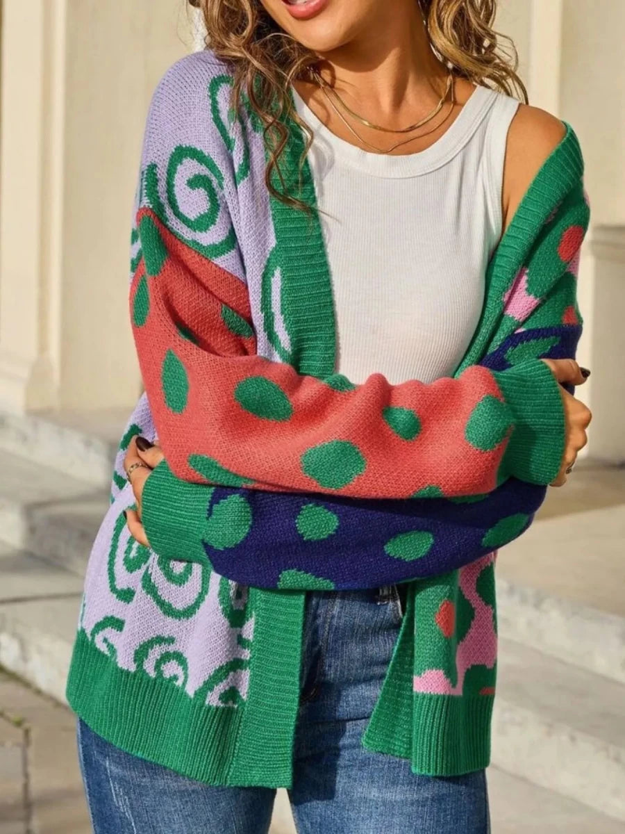 Openwork Cardigan - Brick + Boho