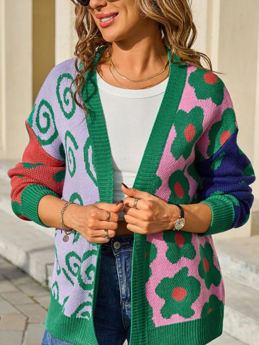 Openwork Cardigan - Brick + Boho