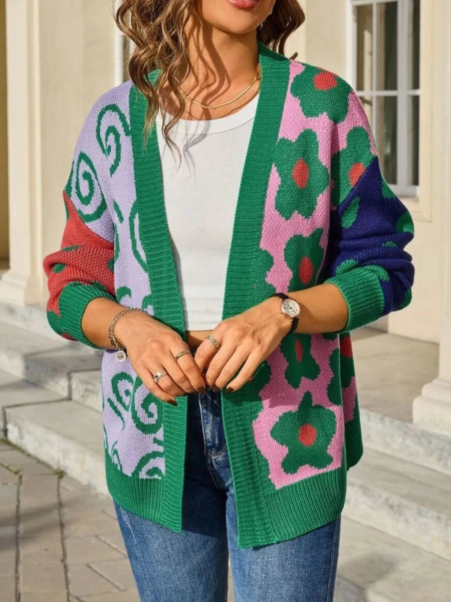 Openwork Cardigan - Brick + Boho