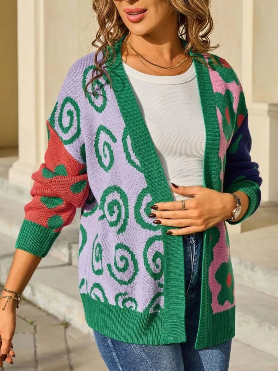 Openwork Cardigan - Brick + Boho