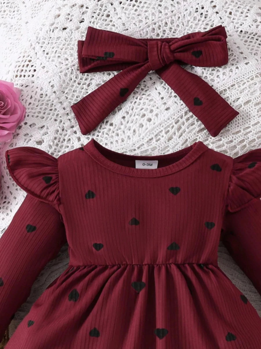 Oracle Ruffle Bodysuit Dress - Brick + Boho