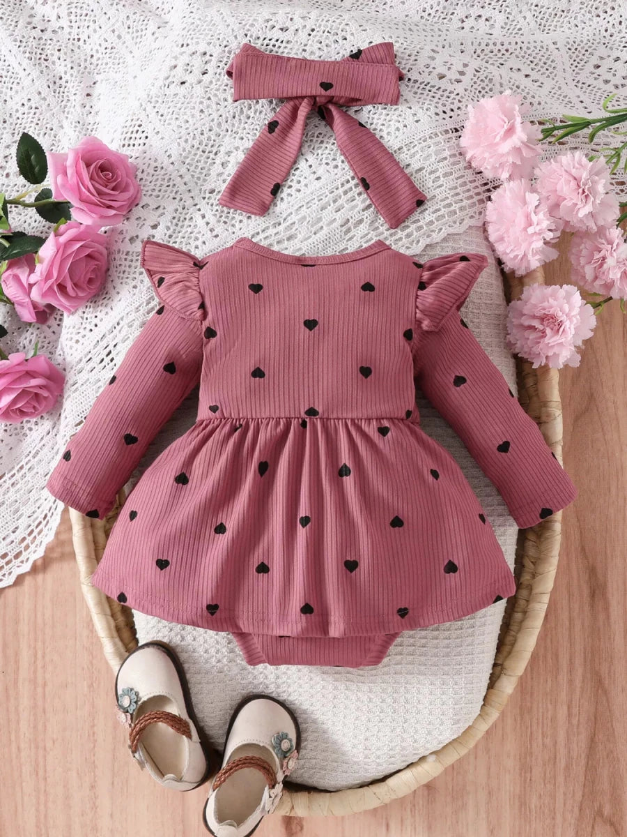 Oracle Ruffle Bodysuit Dress - Brick + Boho