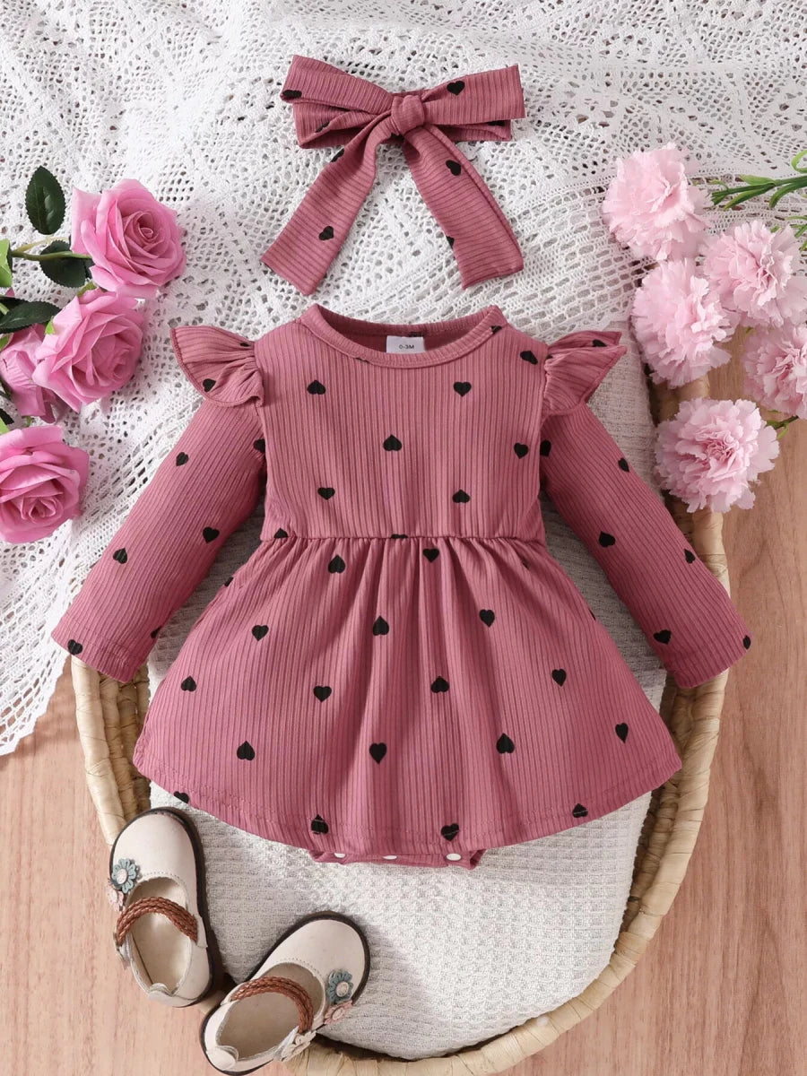 Oracle Ruffle Bodysuit Dress - Brick + Boho