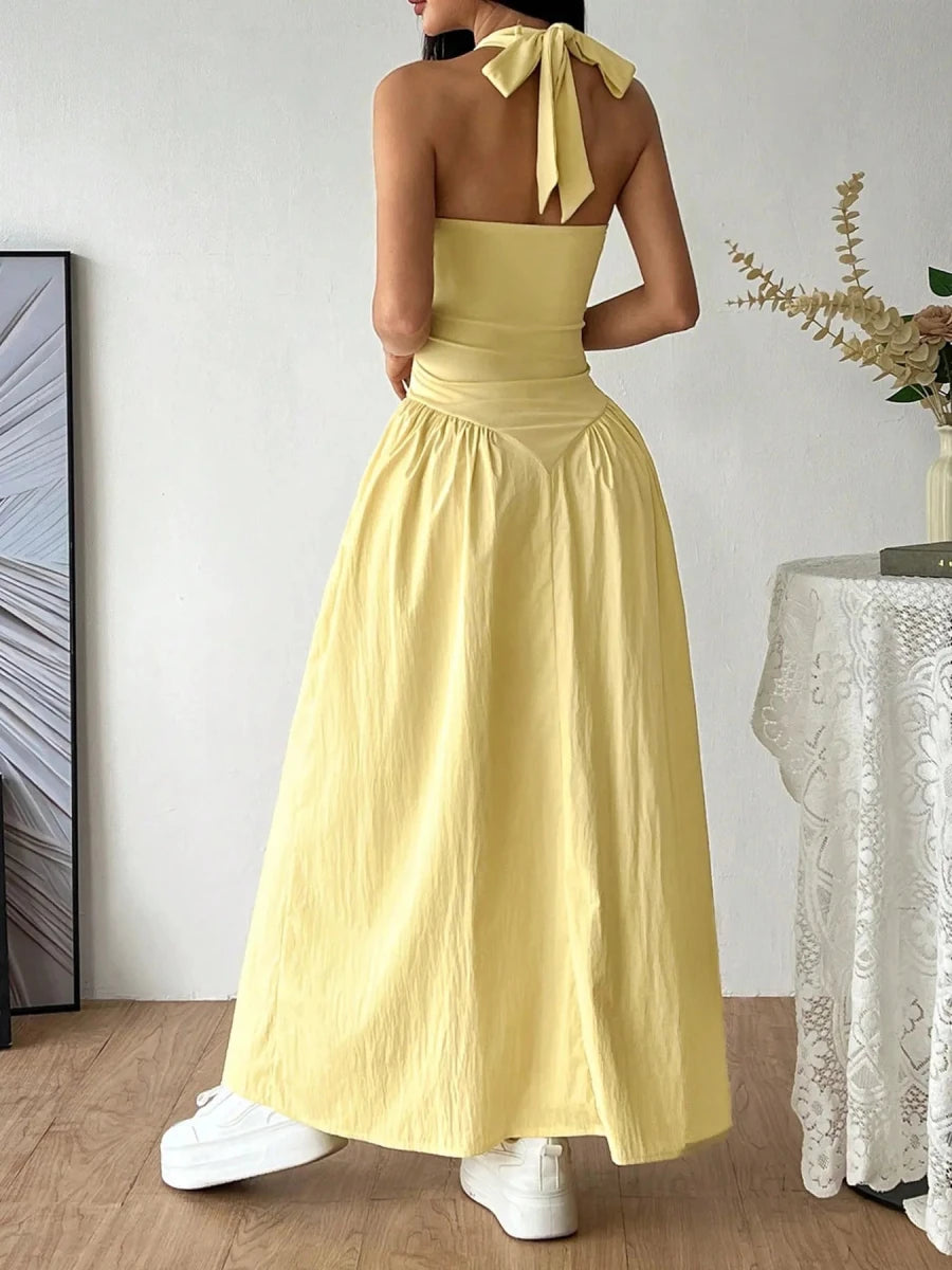 Passport Ready Halter Maxi - Brick + Boho