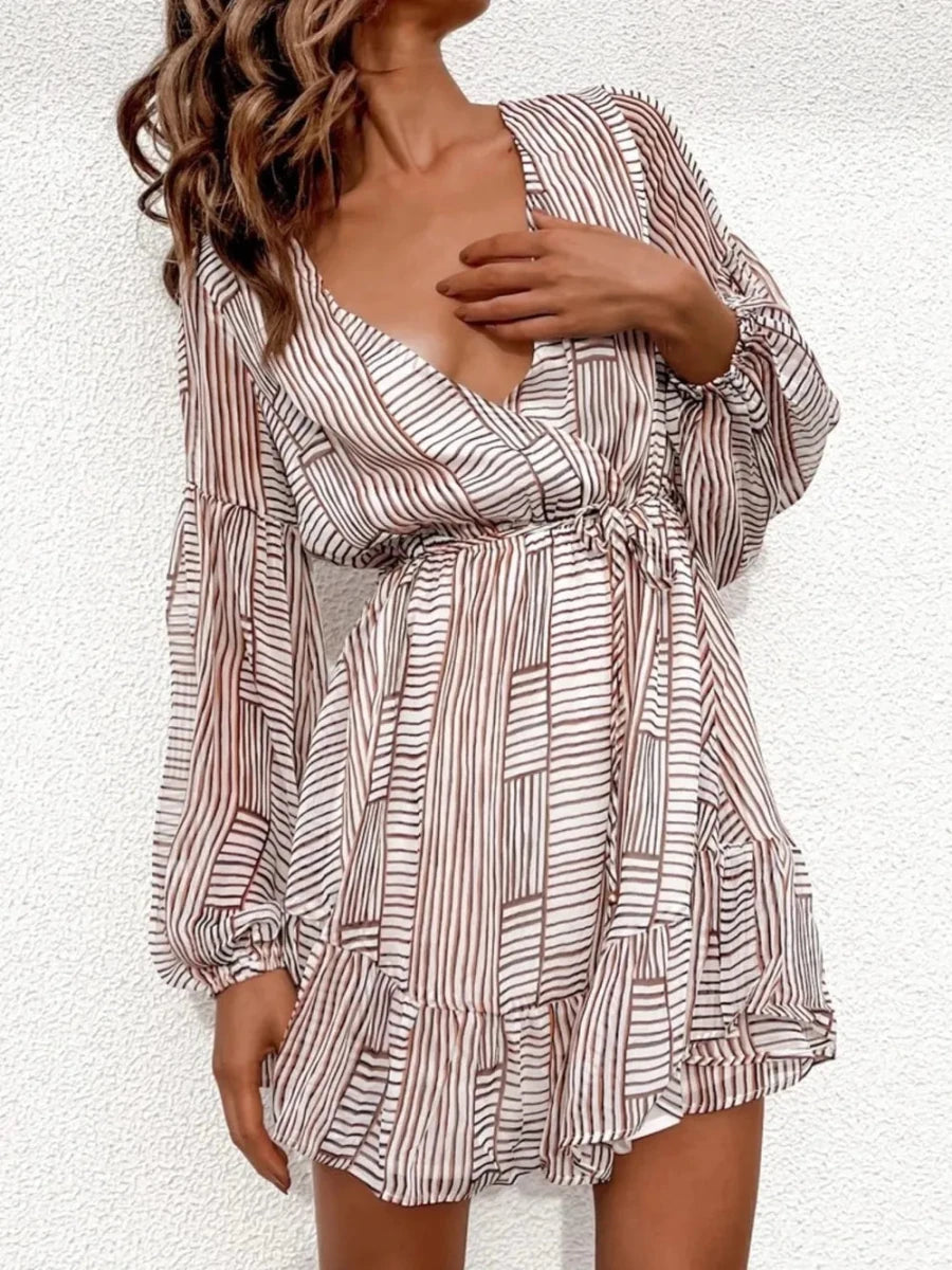 Patchwork Sunset Wrap Dress - Brick + Boho