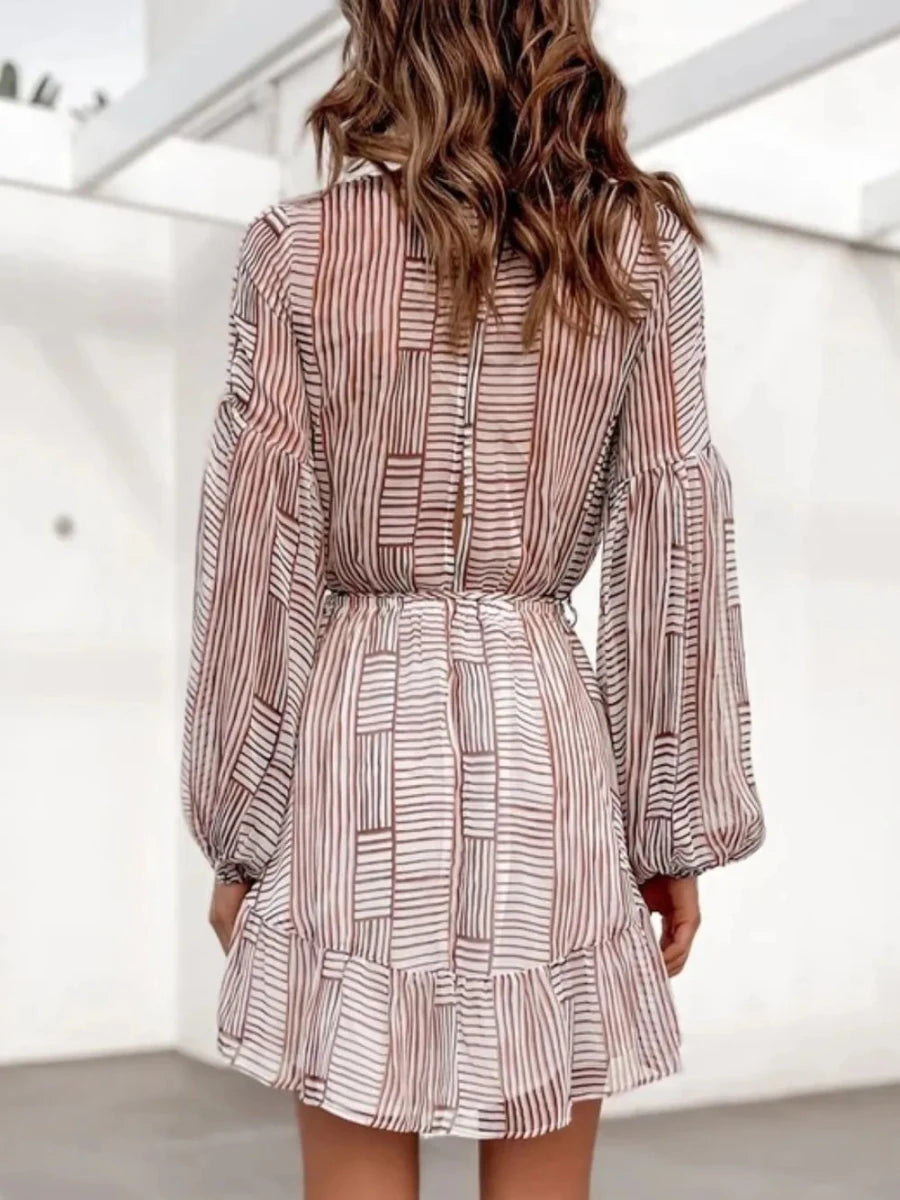 Patchwork Sunset Wrap Dress - Brick + Boho
