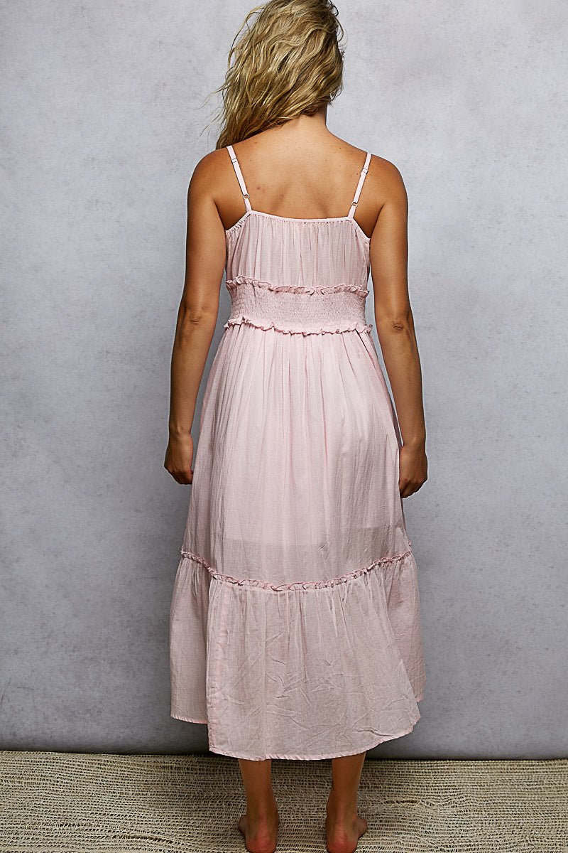 Pink Pearl Sunset Midi - Brick + Boho