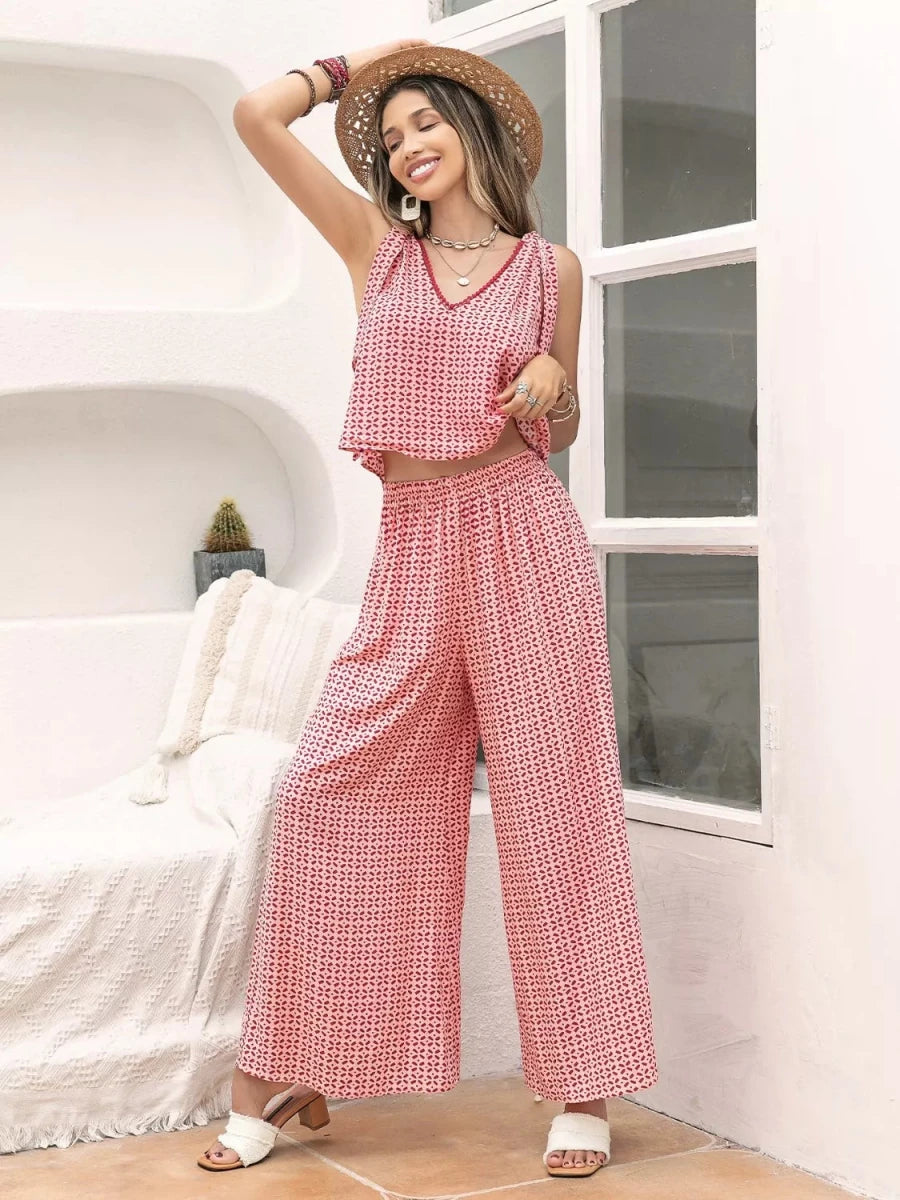 Portico Embroidered Two - Piece - Brick + Boho