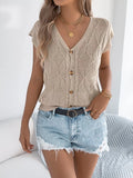 Prairie Nights Cable Cardigan - Brick + Boho