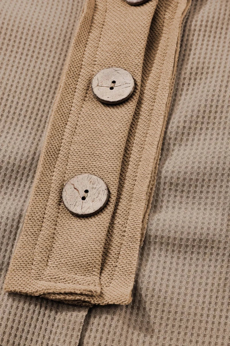 Primal Button Knit Mini - Brick + Boho