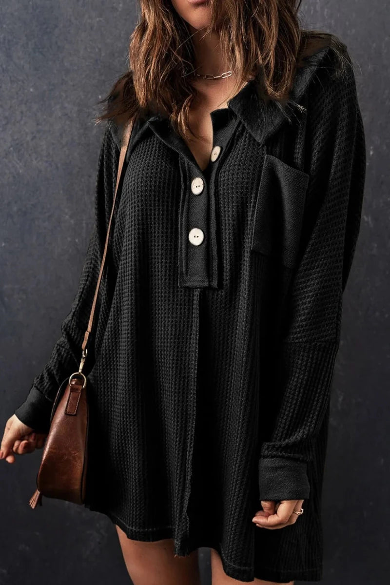 Primal Button Knit Mini - Brick + Boho
