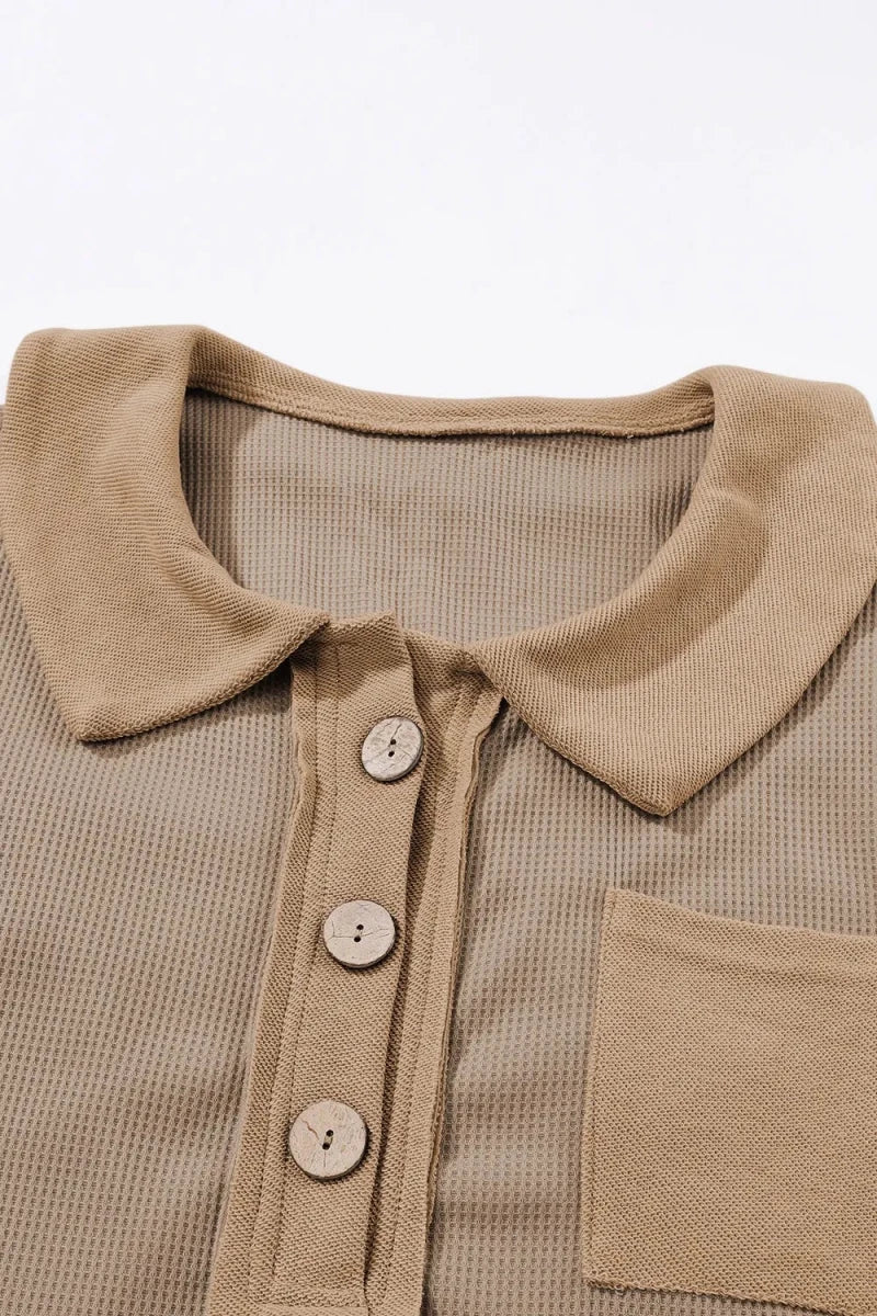Primal Button Knit Mini - Brick + Boho