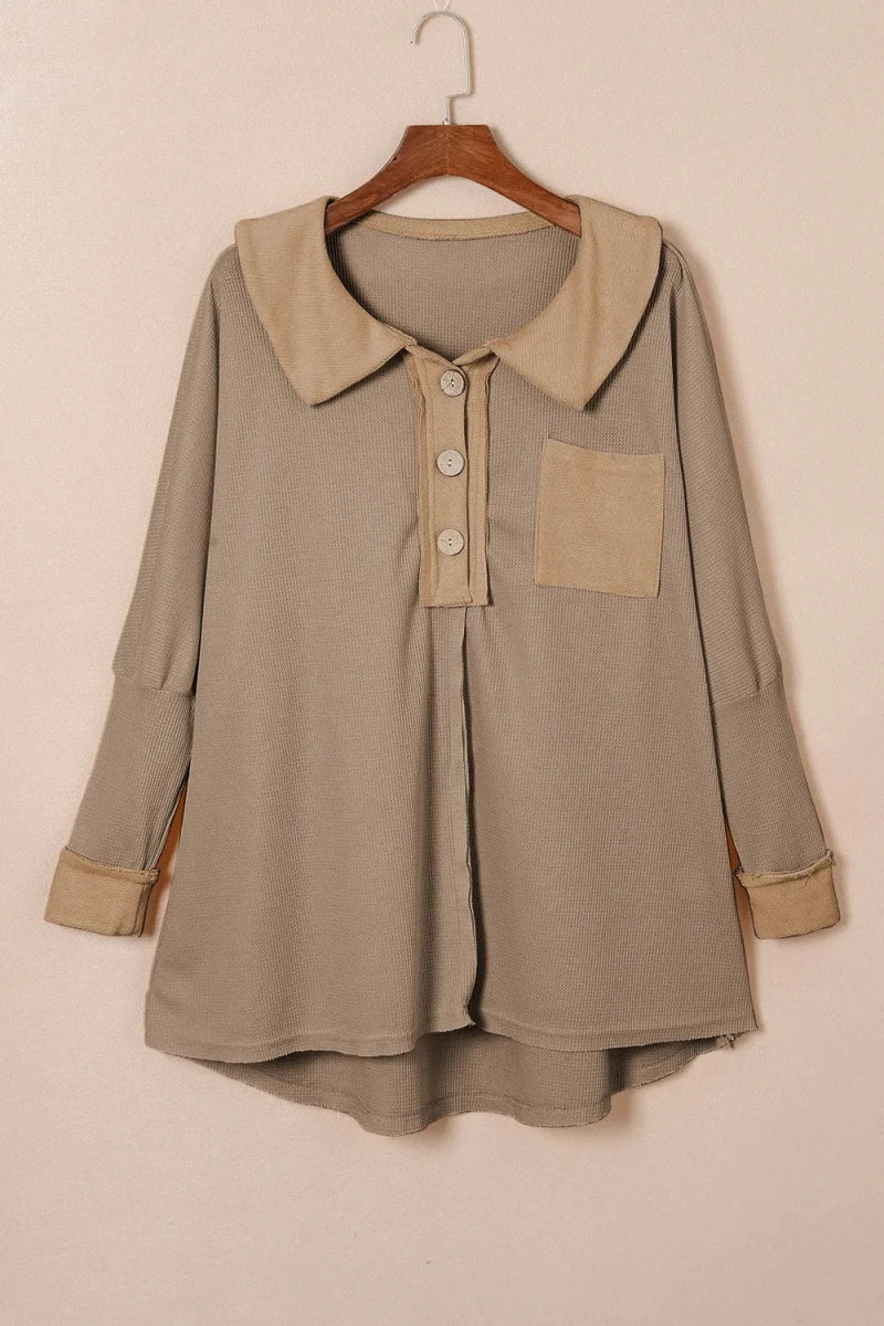 Primal Button Knit Mini - Brick + Boho