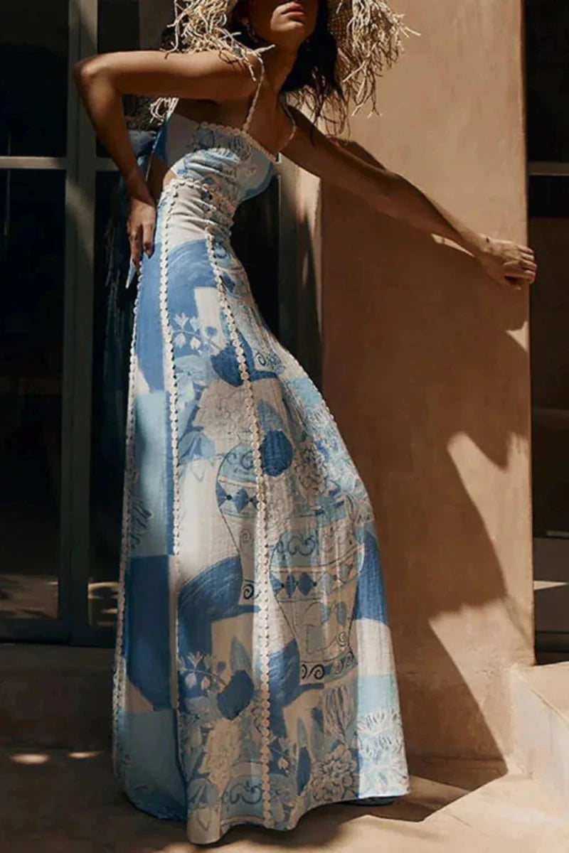 Rainforest Eyelet Maxi - Brick + Boho