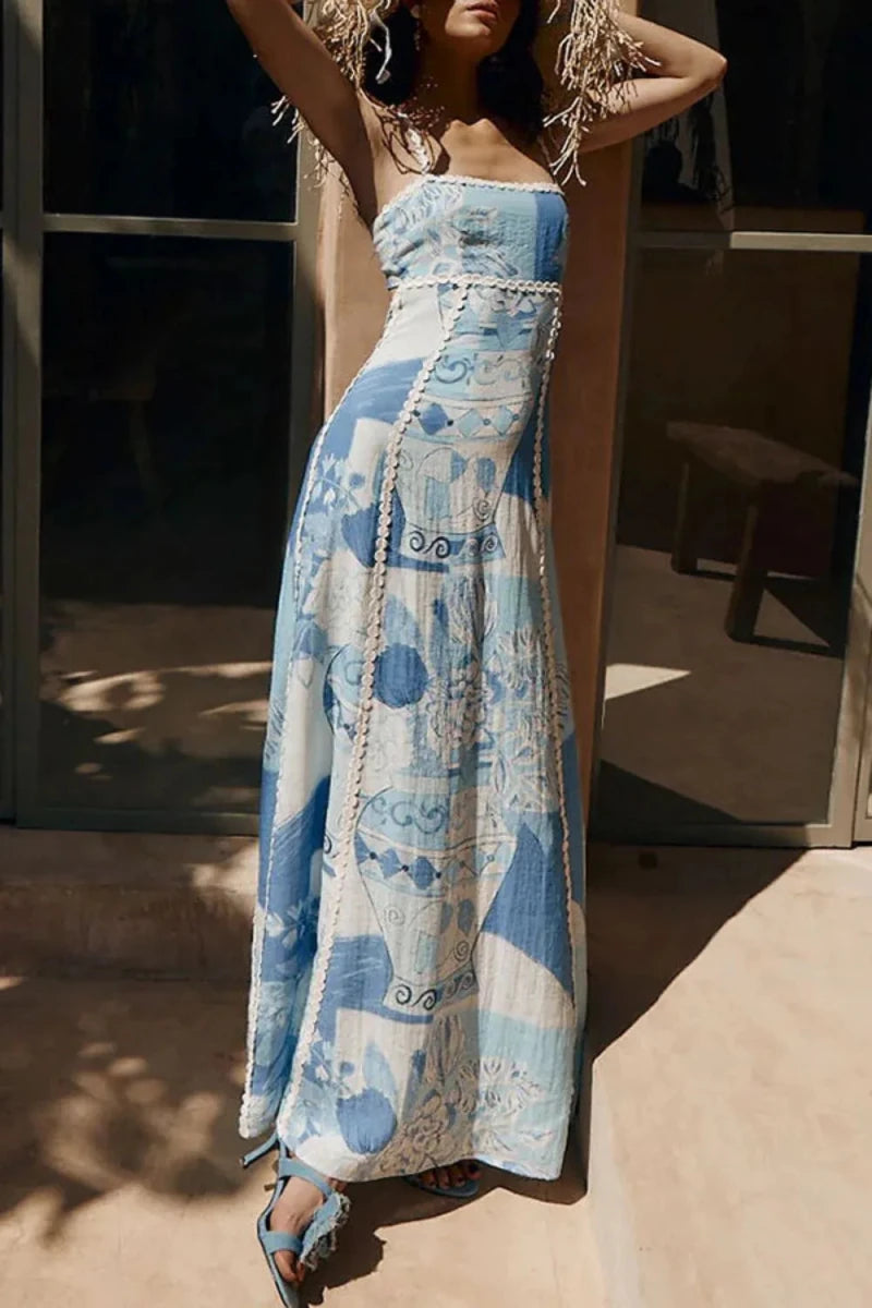 Rainforest Eyelet Maxi - Brick + Boho