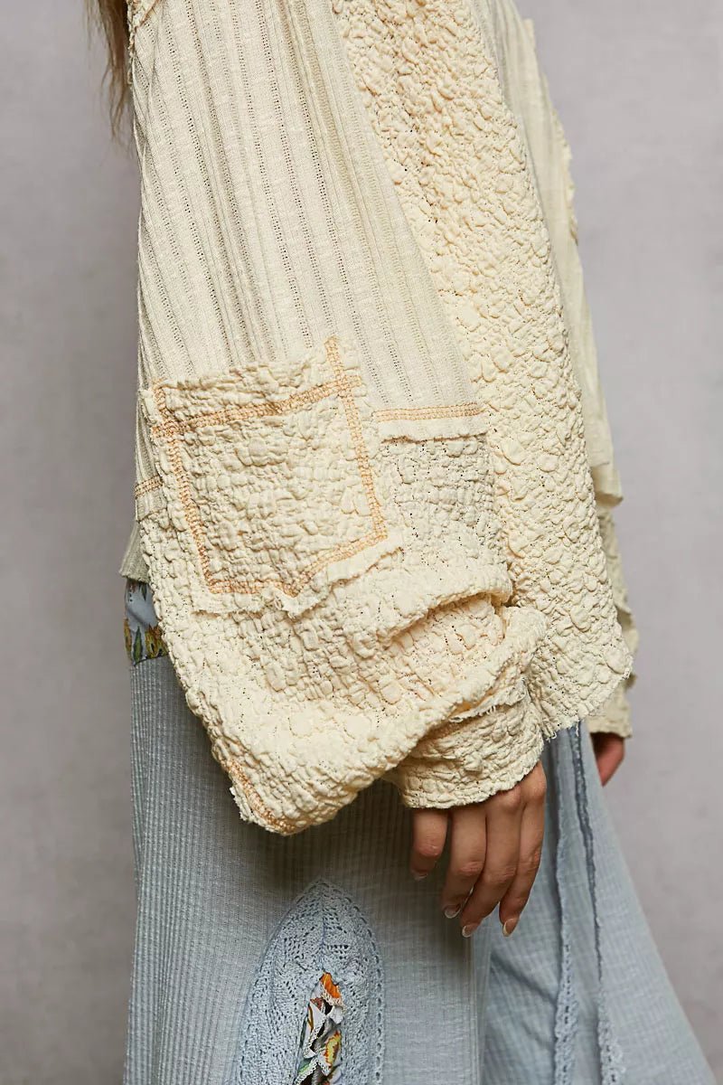Rebel Rebel Stitched Blouse - Brick + Boho