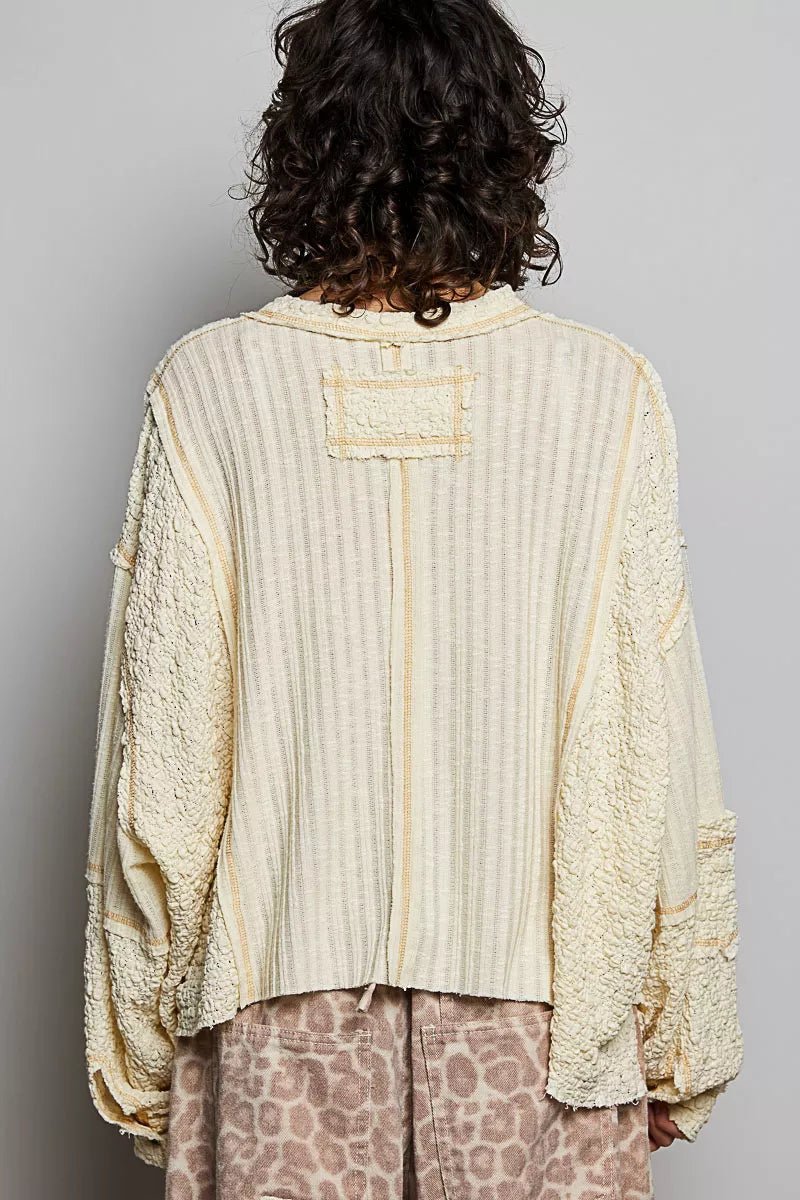 Rebel Rebel Stitched Blouse - Brick + Boho