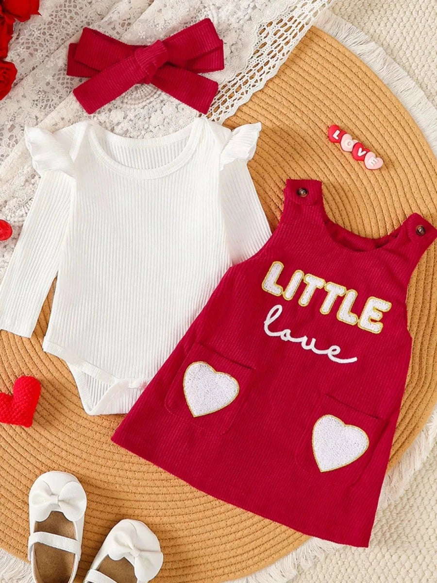 Refined Ruffle Dress Set - Brick + Boho