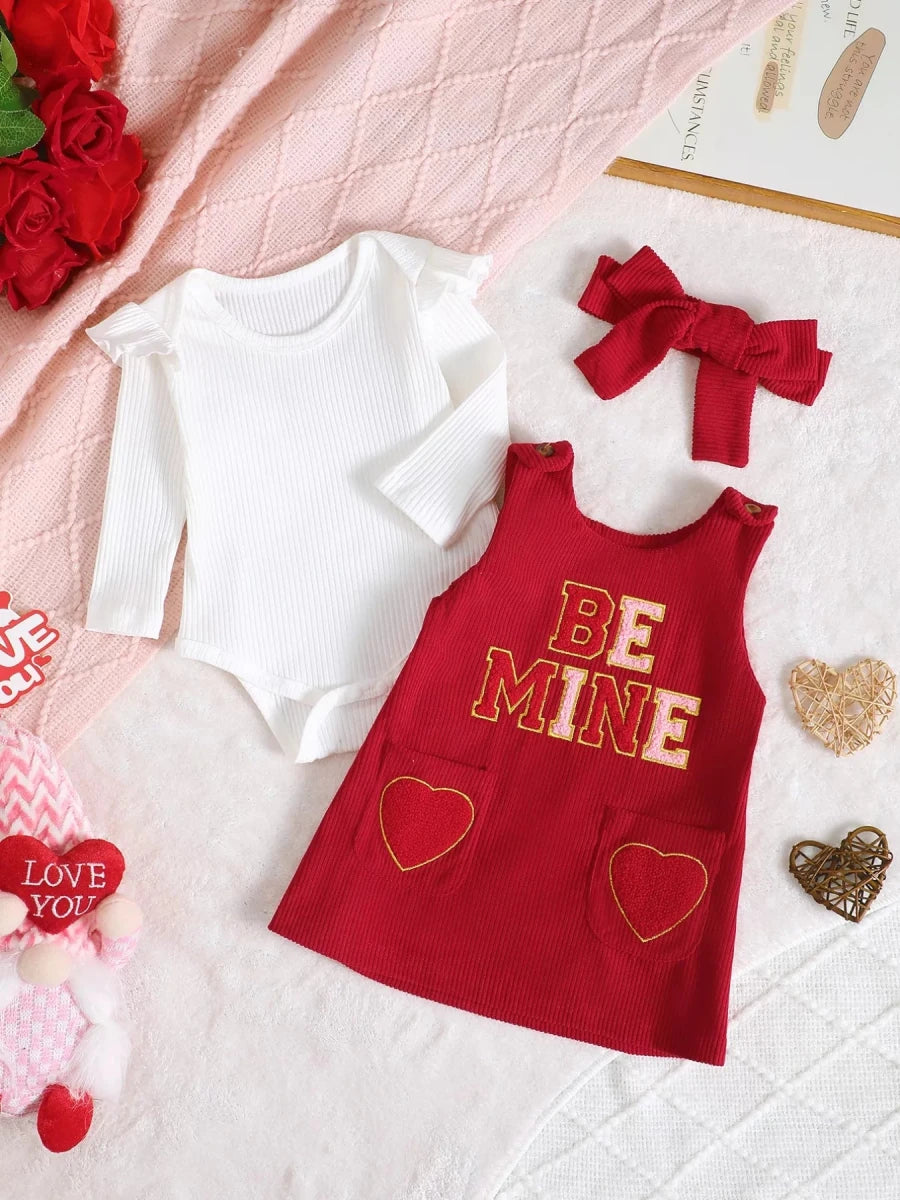 Refined Ruffle Dress Set - Brick + Boho