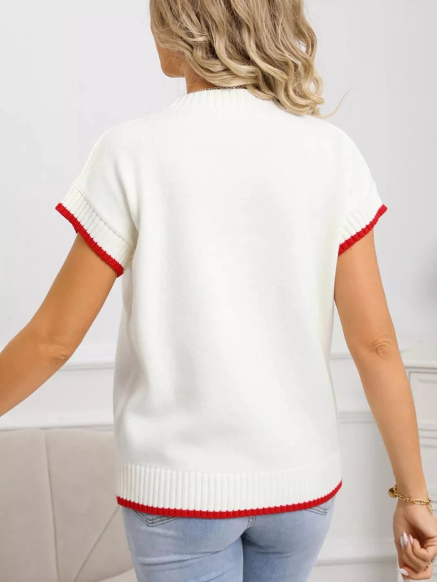 Retro Beat Sacred Heart Knit - Brick + Boho