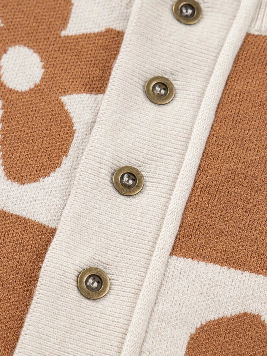 Retro Dreams Henley - Brick + Boho