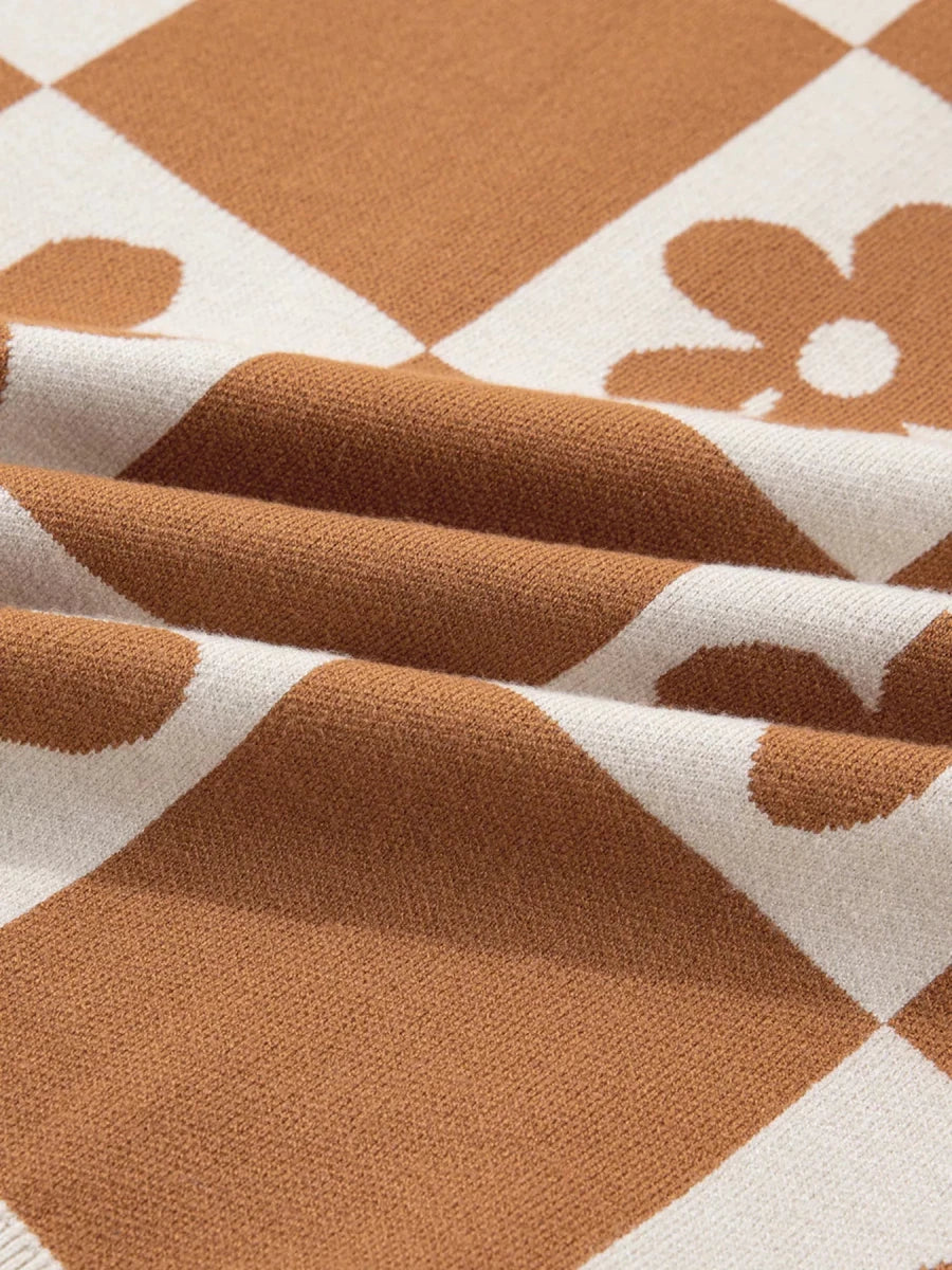 Retro Dreams Henley - Brick + Boho