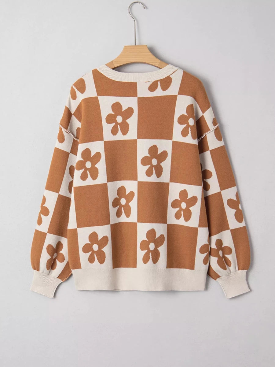 Retro Dreams Henley - Brick + Boho