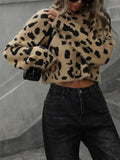Rhiannon Leopard Knit - Brick + Boho