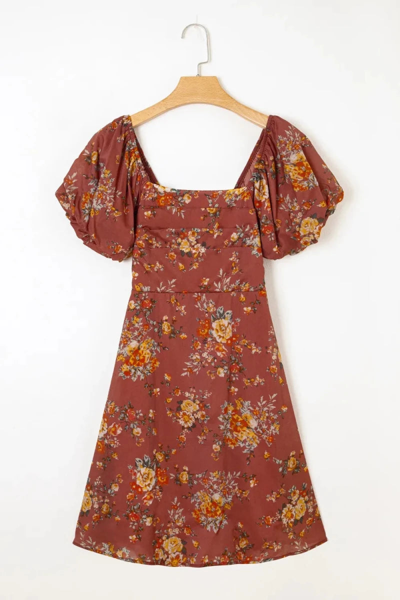 Ridge Tiered Dress - Brick + Boho