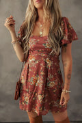 Ridge Tiered Dress - Brick + Boho