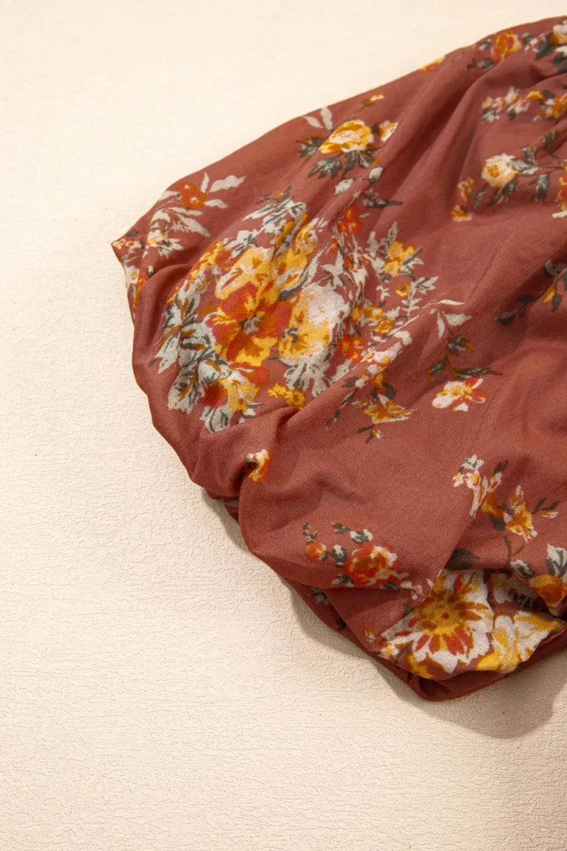 Ridge Tiered Dress - Brick + Boho