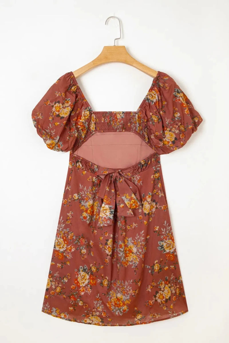 Ridge Tiered Dress - Brick + Boho