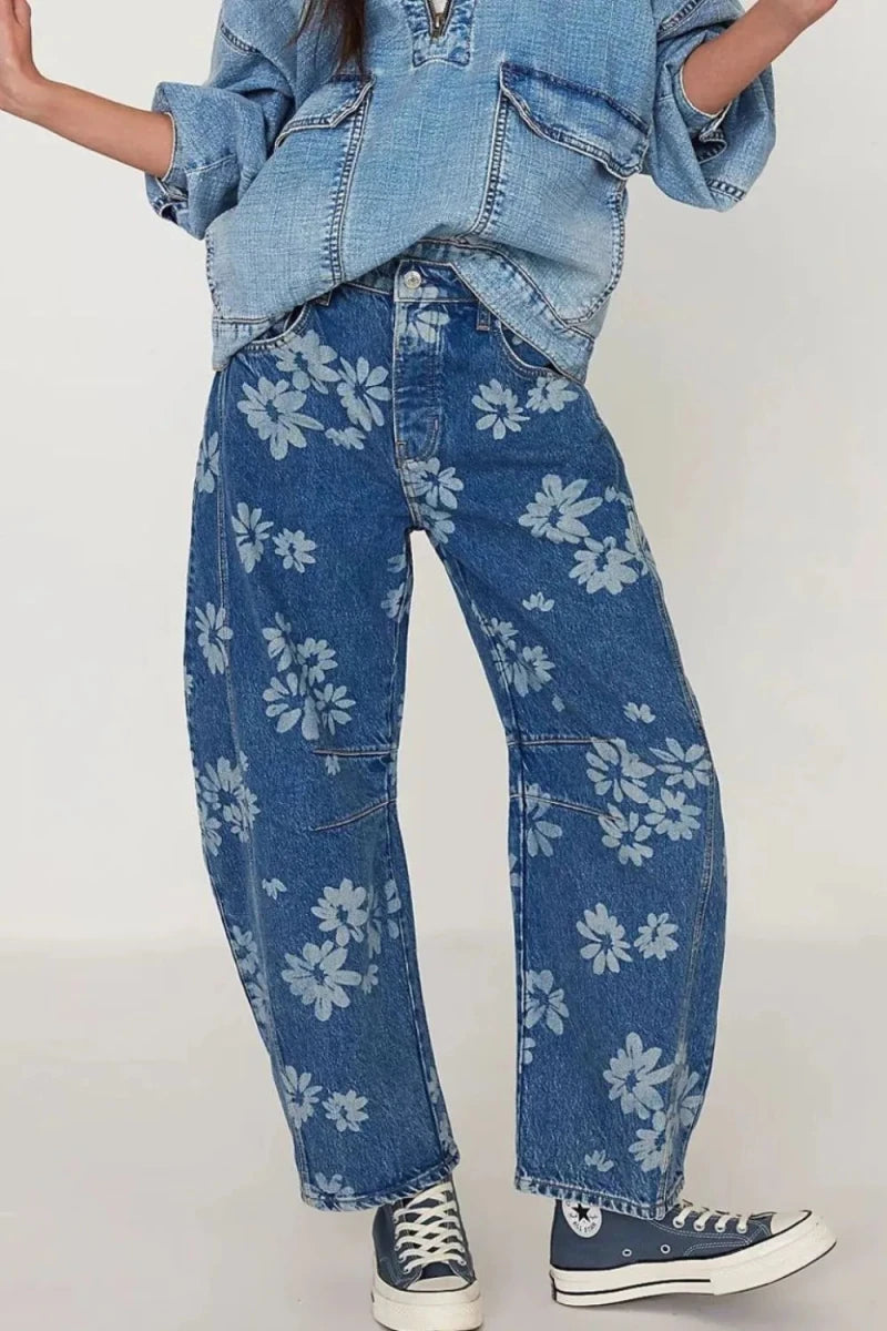 Roaming Wildflower Wide Leg Pants - Brick + Boho