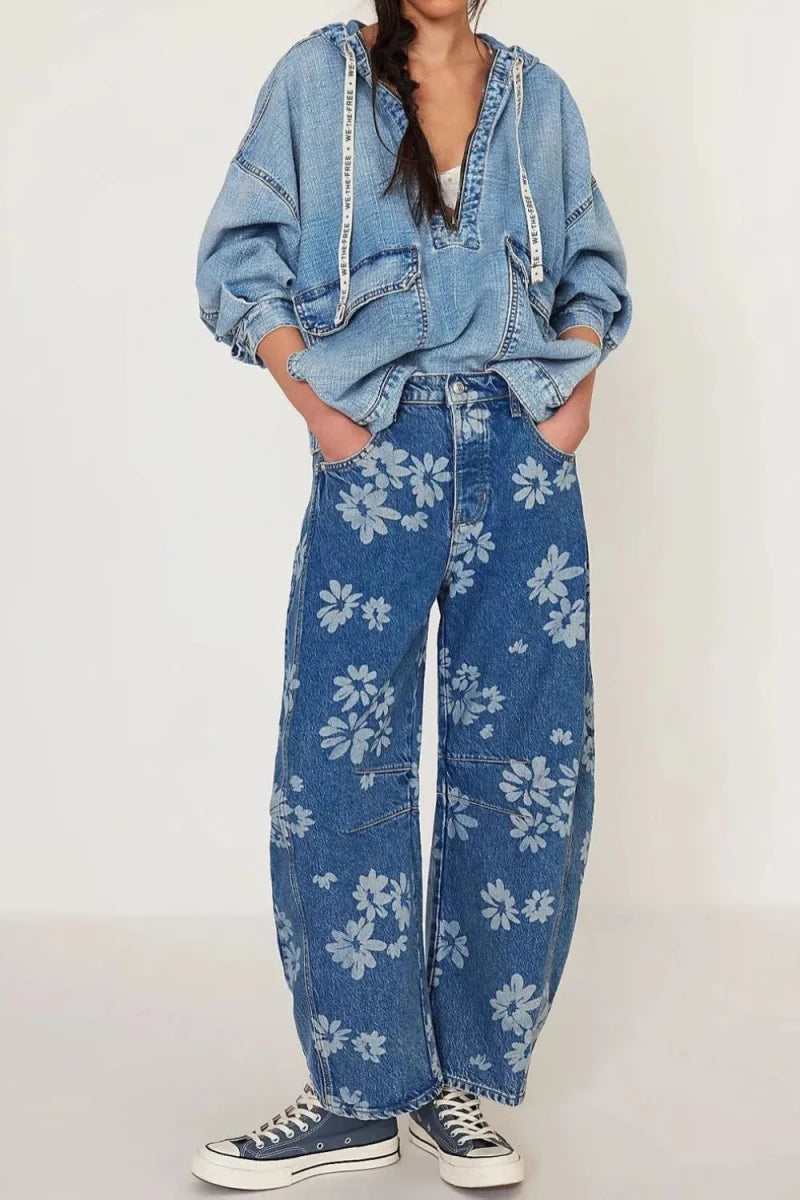 Roaming Wildflower Wide Leg Pants - Brick + Boho