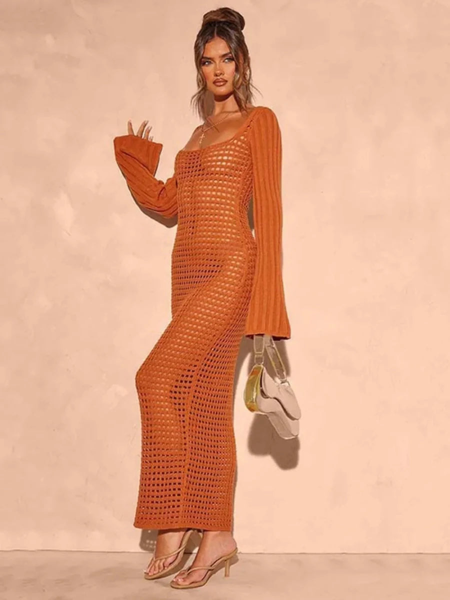 Root Embroidered Cover - Up - Brick + Boho