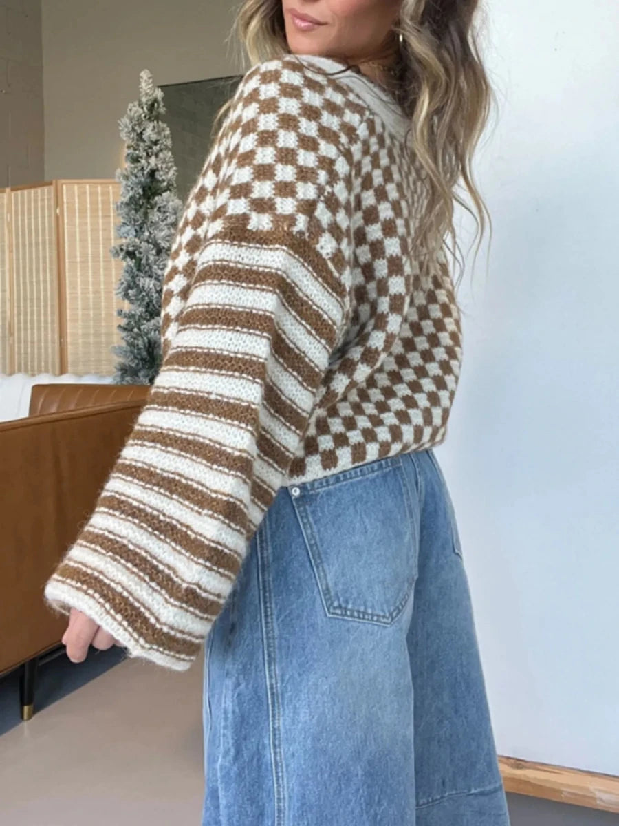 Rotunda Embroidered Cardigan - Brick + Boho