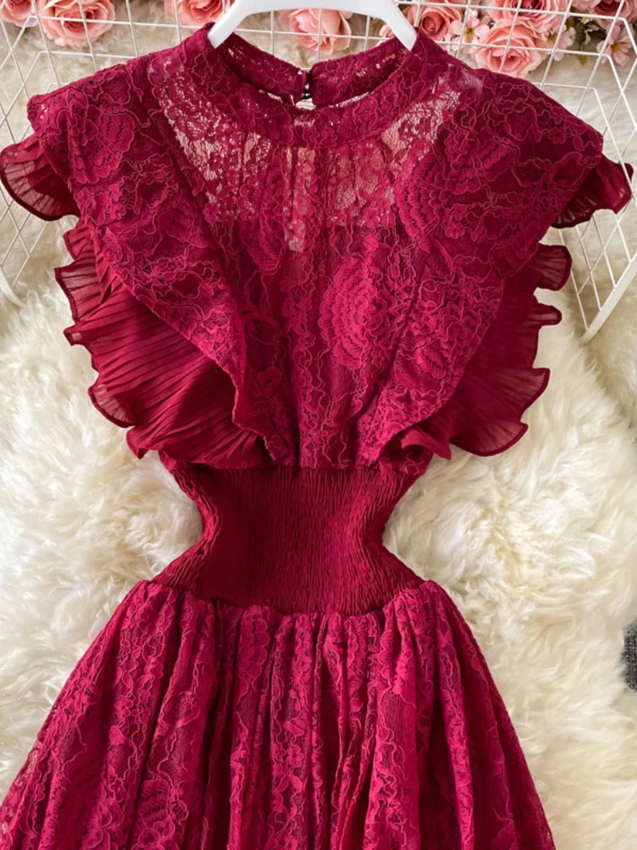 Ruffled Reverie Maxi Dress - Brick + Boho
