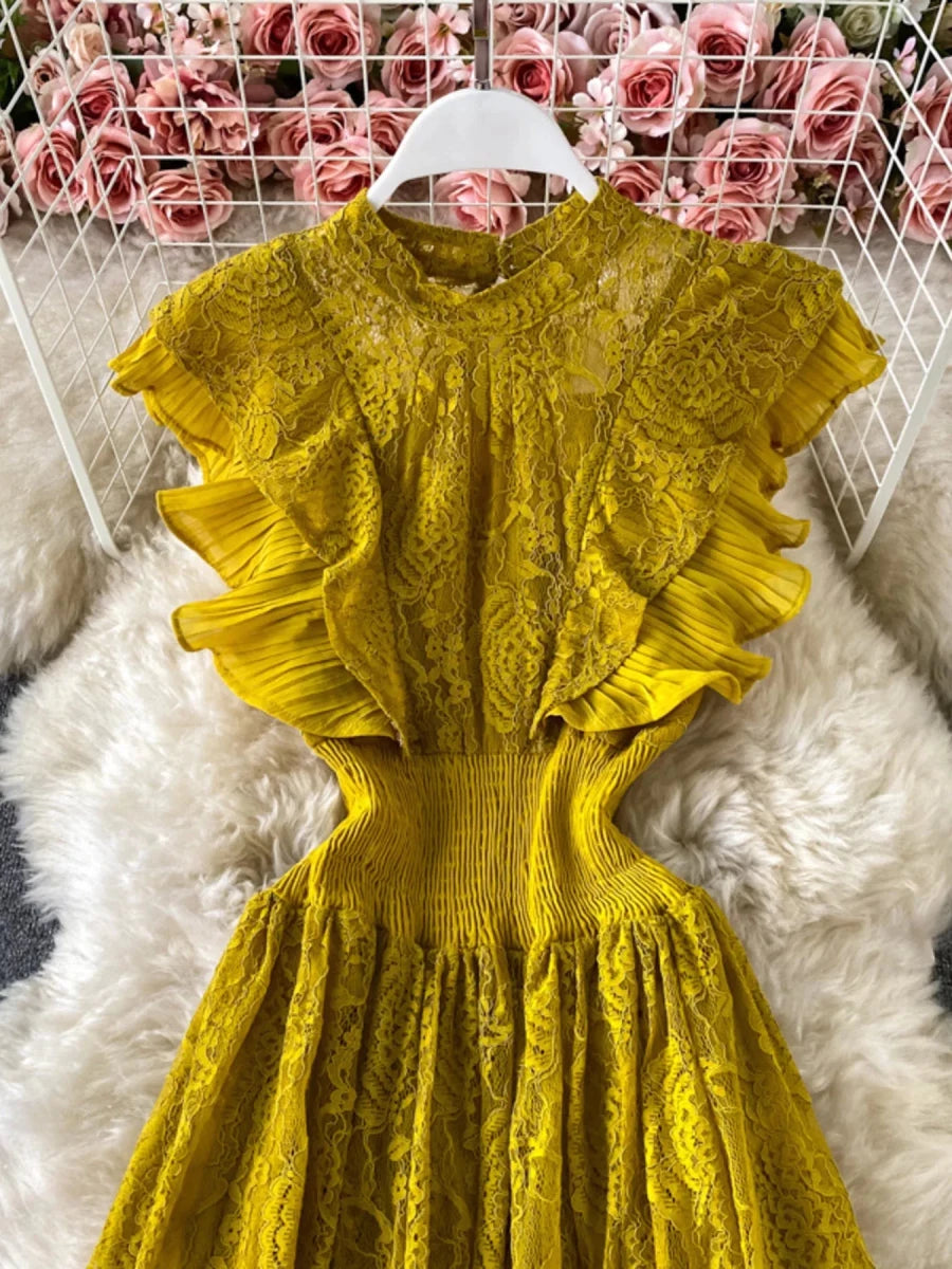 Ruffled Reverie Maxi Dress - Brick + Boho