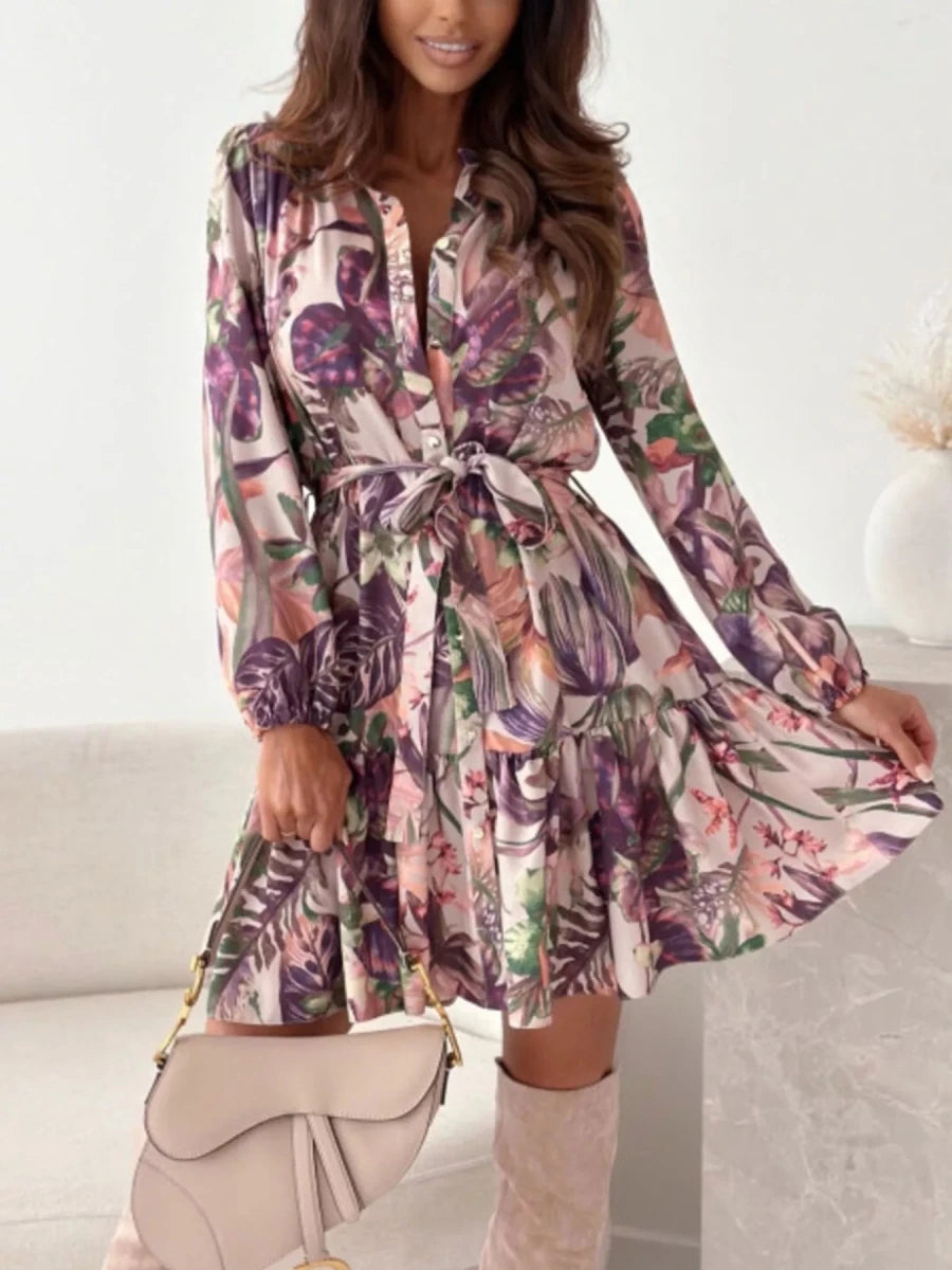 Saharan Cinch Mini Dress - Brick + Boho