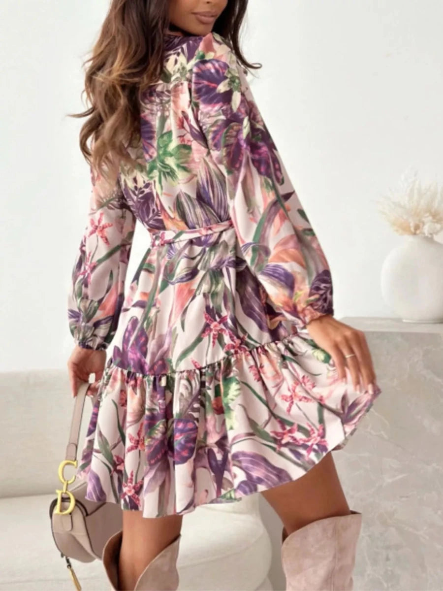 Saharan Cinch Mini Dress - Brick + Boho