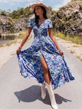 Santorini Slit Midi - Brick + Boho