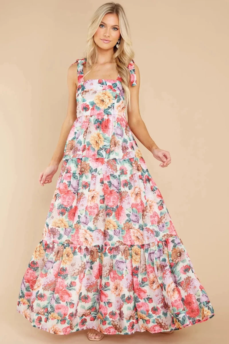 Santorini Tiered Ruffle - Brick + Boho
