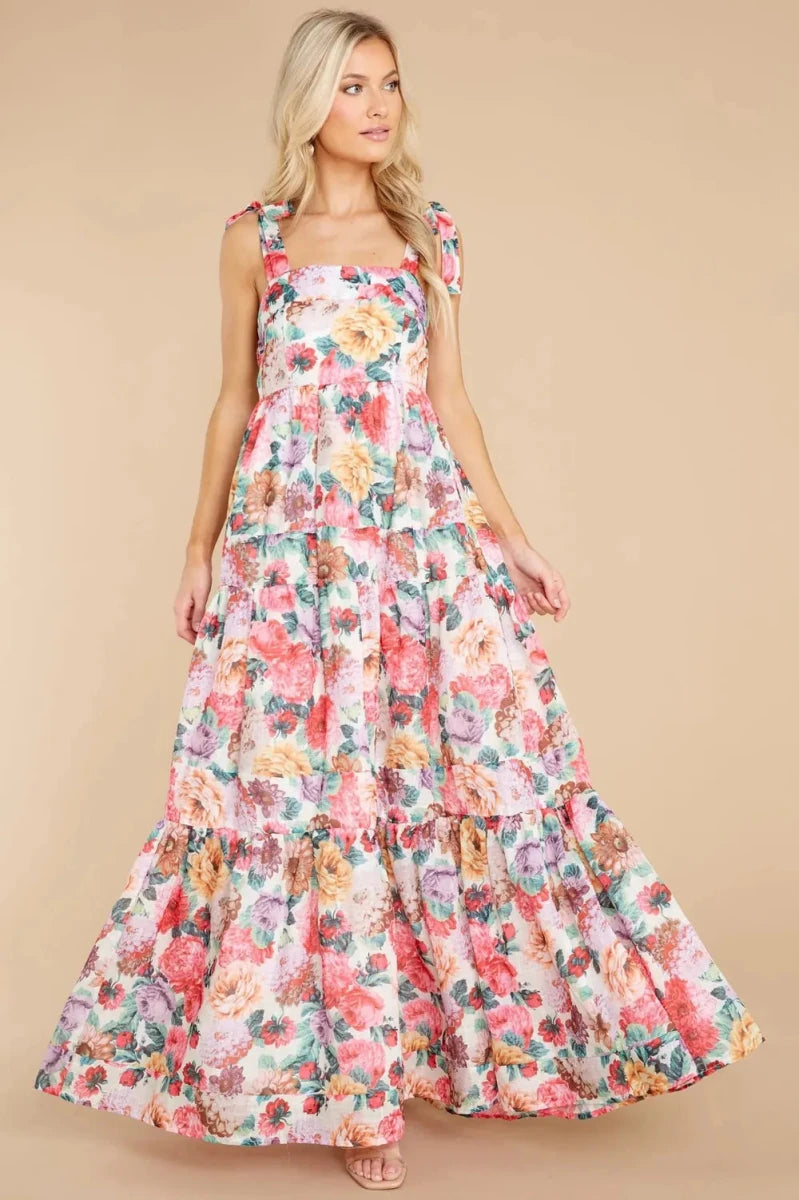 Santorini Tiered Ruffle - Brick + Boho