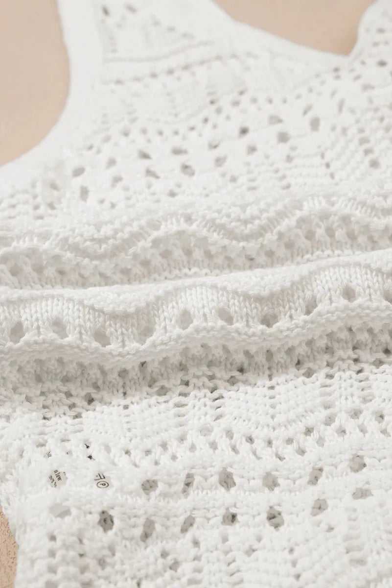 Seen Knit Tank Top - Brick + Boho