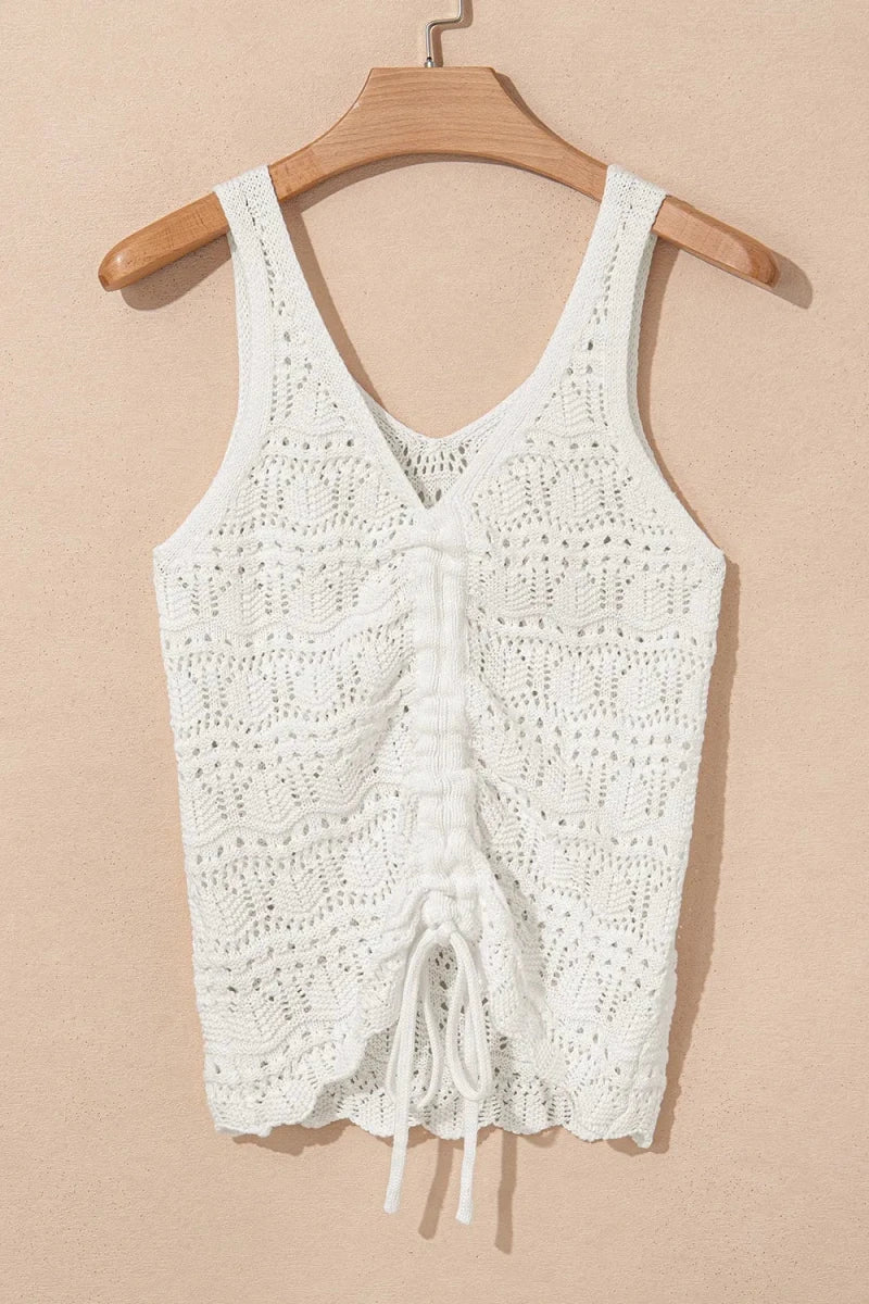 Seen Knit Tank Top - Brick + Boho