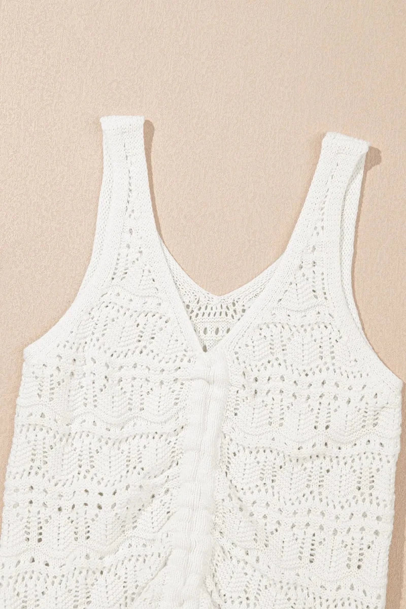 Seen Knit Tank Top - Brick + Boho